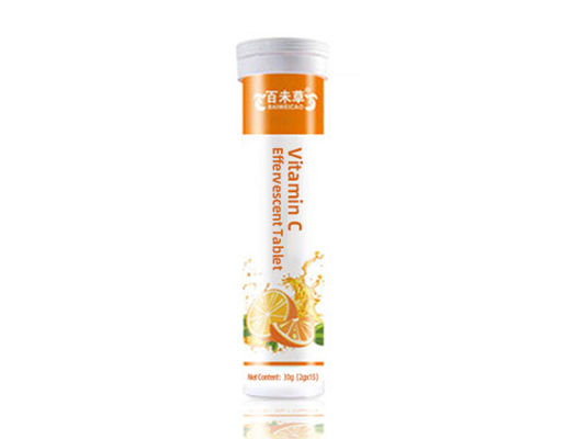 Calcium Iron Zinc Vitamin C Effervescent Multivitamin Tablets with Customized Flavor