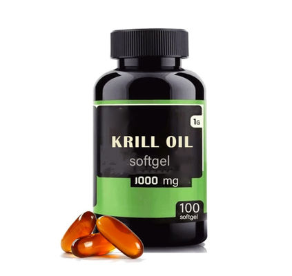500mg 1000mg Softgel Antarctic Omega 3 Krill Oil Capsules for Normal Preservation