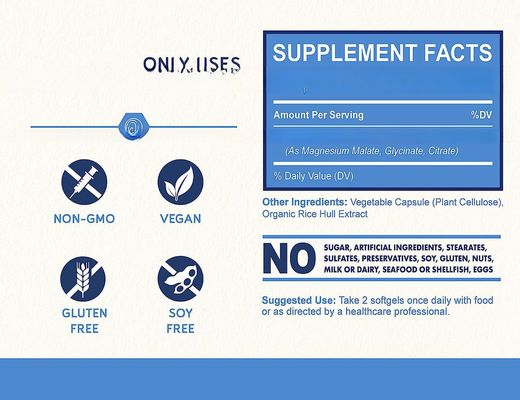 OEM Magnesium Complex  Glycinate Max Absorption L- Threonate Magnesium Capsules  For Healthy Sleep Habits