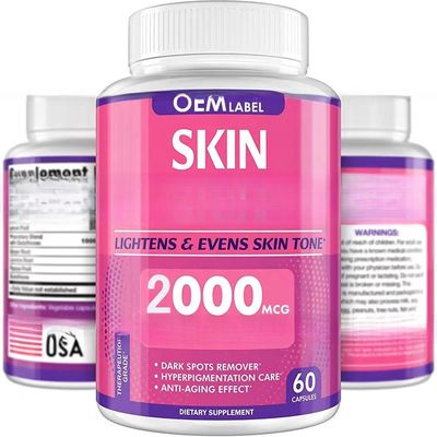 Effective Healthy Beauty Supplement gluta thione skin whitening capsules