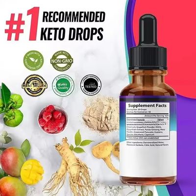 OEM Keto Drops Appetite Suppressant Weight Loss Organic Vegan BHB Keto Drops Liquid  Promotes Skinny Speed Up Ketosis
