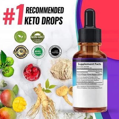 OEM Keto Drops Appetite Suppressant Weight Loss Organic Vegan BHB Keto Drops Liquid  Promotes Skinny Speed Up Ketosis