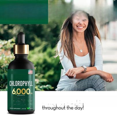 OEM Private Label Oral Liquid Chlorophyll Herbal Extract 6000 mg - Premium Liquid Chlorophyll Energy Drink Formula