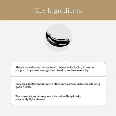 Factory price pure Shilajit Resin Support  with Fulvic Acid Trace Minerals Original for supplement