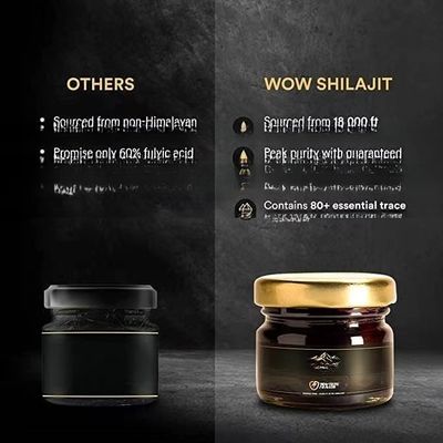 Himalayas India Shilajit Resin with Rich Fulvic Acid Sourced  Available in Private Label and Packaging