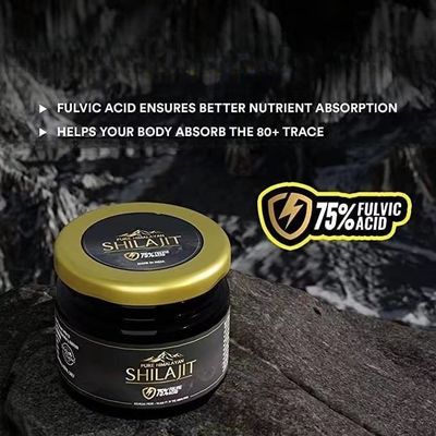 Himalayas India Shilajit Resin with Rich Fulvic Acid Sourced  Available in Private Label and Packaging