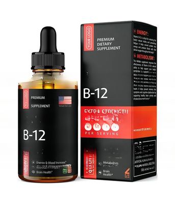 OEM Vitamin B12 Drops Vitamin B12 Sublingual Liquid Vegan B12 Vitamin 5000 MC B12 Liquid Supplement