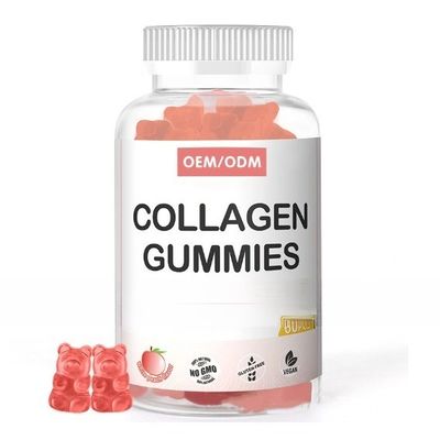 OEM Custom Label Whitening Care Vegetarian Hyaluronic Acid Collagen Gummies Candy