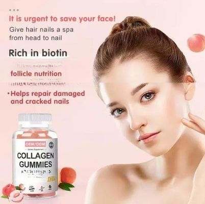 OEM Custom Label Whitening Care Vegetarian Hyaluronic Acid Collagen Gummies Candy