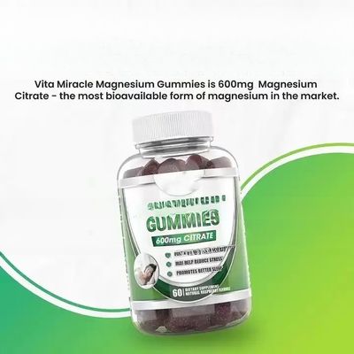 2024 best selling Magnesium Gummies 500mg with Vitamin Relaxation, Stress Relief, and Sleep Pineapple Flavor Vegan