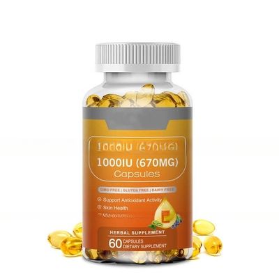 China supplier best selling Vitamin A Vitamin D3 Vitmin E Cod Liver Oil Softgel Capsule In Bulk
