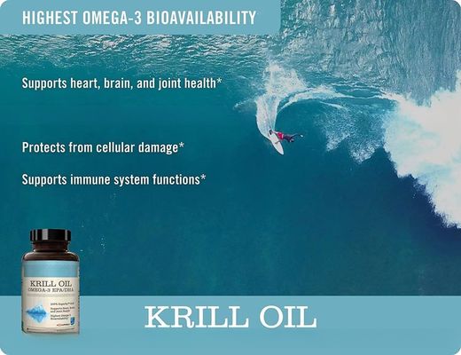 Private labelSkin Whitening Astaxanthin  Krill Oil Softgel Capsule Fish Oil Softgels for Energy Supplement