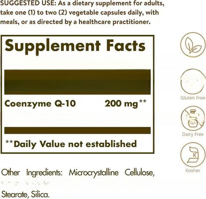Coenzyme Q10 Capsules Health COQ10 Capsule Supplement Antioxidant Coenzyme Q10 Hard Capsule