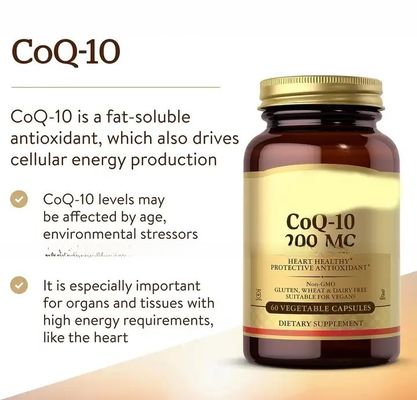 Coenzyme Q10 Capsules Health COQ10 Capsule Supplement Antioxidant Coenzyme Q10 Hard Capsule