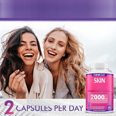 OEM/ODM/OBM Gluta thione Capsule With Anti-aging And Collagen Vitamin C Whitening Capsules Booster Immune System