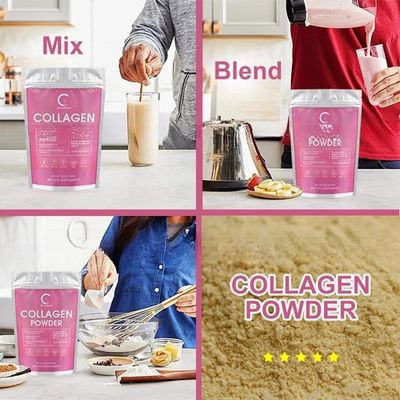 Wholesale private label OEM Collagen Peptides Powder Promotes Hair Nail Skin Bone and Joint Health for daily health