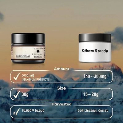Wholesale private label pure shilajit resin with scoop high nutritional potency plant-derived trace minerals