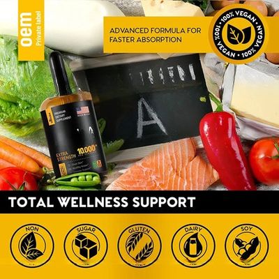 Factory supplement Vitamin A Drops Liquid for Eye Health Vision Health for daily support