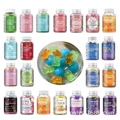 Manufacturer Wholesale Custom Label Food Supplements Immune Support Joints Digestion Hair and Skin Black Seed Oil Gummies