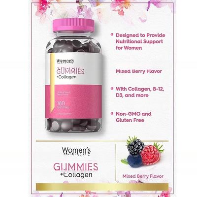 Wholesale Women's Multivitamin Gummy Immune Support Vitamins A D C E Biotin Multivitamin acai berry Gummies For Adult
