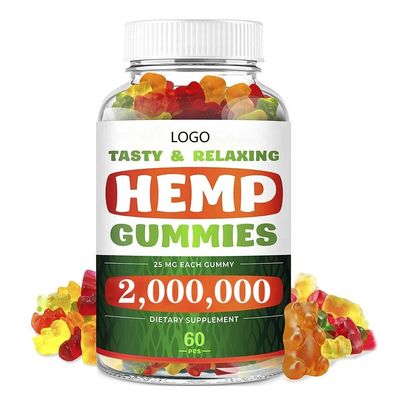 Private Label OrganicVegan Bear Hemp Gummies High Potency For Sleep Pain Anxietyn
