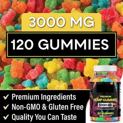 Private Label OrganicVegan Bear Hemp Gummies High Potency For Sleep Pain Anxietyn