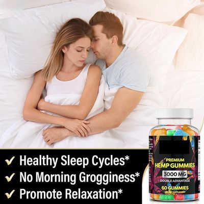 Private Label OrganicVegan Bear Hemp Gummies High Potency For Sleep Pain Anxietyn
