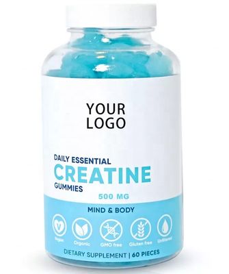 OEM Pre Workout Vegan Supplement Creatine Monohydrate Energy Gummy Creatine Gummies Adult Customized Vitamins Gummy Candy CN;SHN