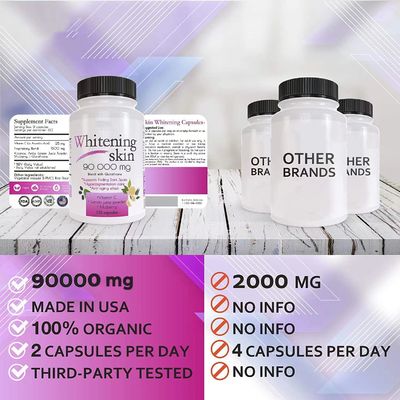GMP Certificated private label Collagen Capsule  90000mg Beauty for whitening skin beauty product
