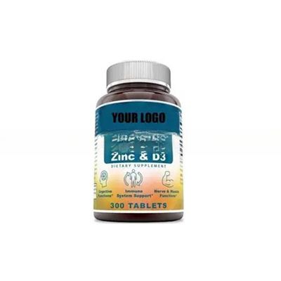 Factory Supply Non Gmo Strong Bones Muscle Health Calcium Vitamin D3 300 Tablets