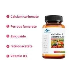 Wholesale Zinc Oxide Retinol Acetate Multiple Vitamins And Minerals Tablets