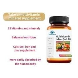 Factory Supply Balanced Nutrition Mix Vitamin a D3 C B1 Tablets Supplement Natural Customized OEM ODM Food Supplement Food Garde