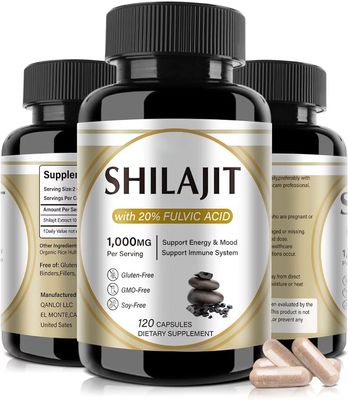 Wholesale Resin himalayan Shilajit tablet rich in humic acid and 85 minerals enhance male strength Shilajit capsule