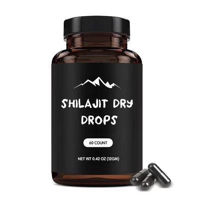 Wholesale private label OEM Factory Supply Shilajit Extract shilajit extract powder Shilajit vegetarian capsules