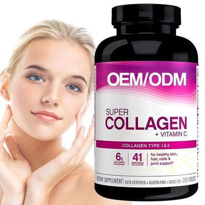 OEM Natural anti aging capsule collagen capsules for skin whitening