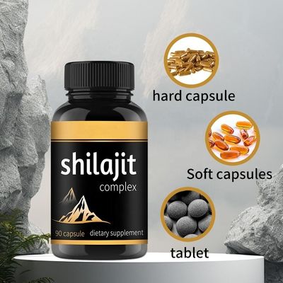 Private Label shilajit extract tablets Supplement shilajit capsules