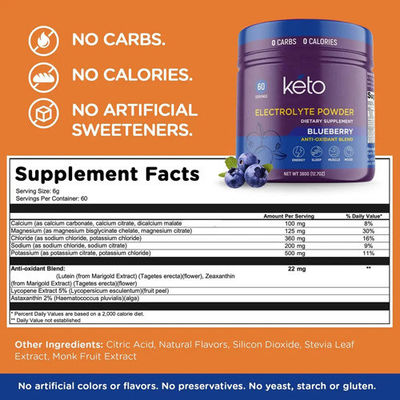 Wholesale private label Keto Electrolyte Powder Energy Powder EnergDrink Mix Supplemen sports product