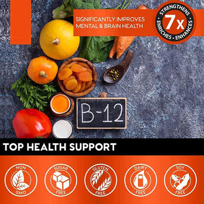 OEM Private Label Dietary Supplement Vitamin B 12 Drops Drink Improve Eyesight Oral Liquid