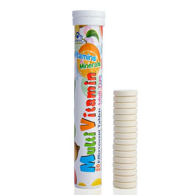 GMP Certified Multivitamin Nutritional Supplement OEM Sweet Orange Vitamin C Effervescent Tablets