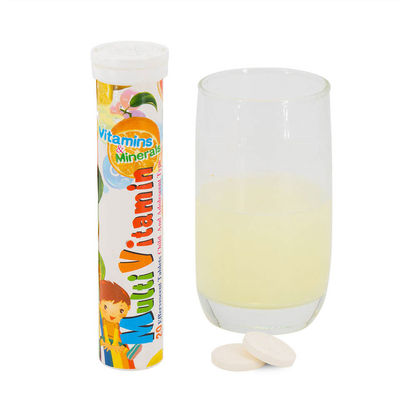 GMP Certified Multivitamin Nutritional Supplement OEM Sweet Orange Vitamin C Effervescent Tablets