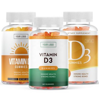 private label  candy gummy custom logo Supports Calcium Absorption gummy candies vitamin D3 candy gummies