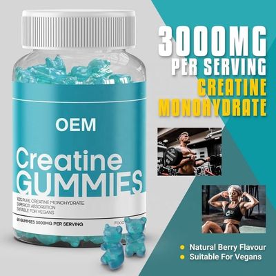 OEM Private label Creatine HCL Energy booster gummies Creatine gummies Muscle Building Energy Gummies Supplement