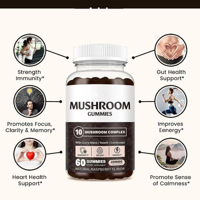 Health Food Best Mushroom Supplements Support Immune System Mushroom Extract Gummies