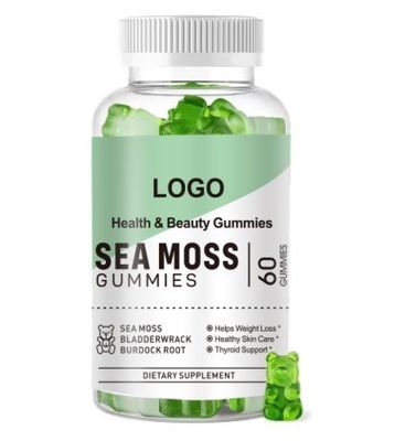 Private label healthcare supplements seamoss gummies vegan organic sea moss gummies