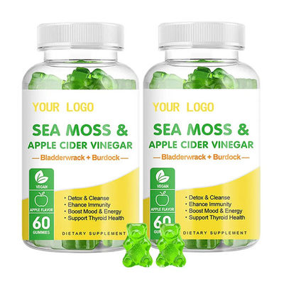 Private label healthcare supplements seamoss gummies vegan organic sea moss gummies