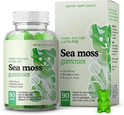 Private label healthcare supplements seamoss gummies vegan organic sea moss gummies