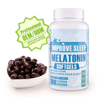 Customized Melatonin Softgel Melatonin Sleep Soft Capsule for Easy Sleep