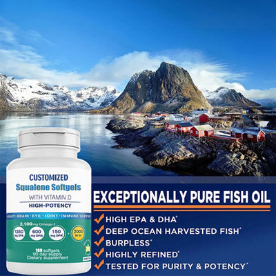 Deep-sea extraction Natural Health Healthcare Supplement Squalene Oil Softgels Squalene Softgels