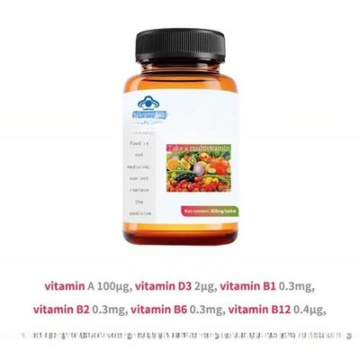 OEM/ODM Supplement Manufacture Gluten Free Woman 50+ Max Lutein Minerals Tablet Multivitamin Tablets