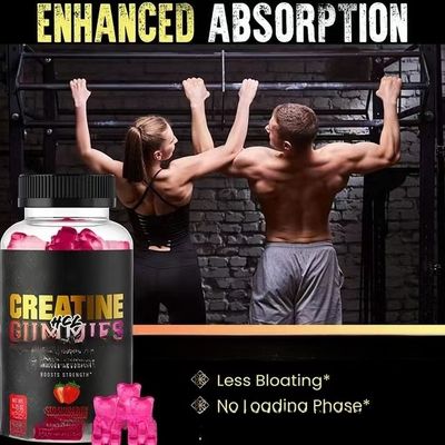 Wholesale Custom Label  creatine Gummies Work Out Energy Gummies Muscle Builder Muscle creatine Gummies